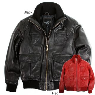 United Face Toddler Boys Premium Lambskin Leather Jacket Today $79