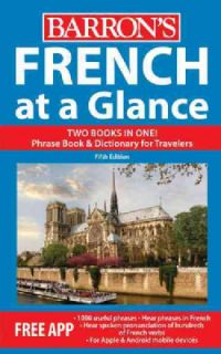 French at a Glance Phrase Book & Dictionary for Travelers (Paperback