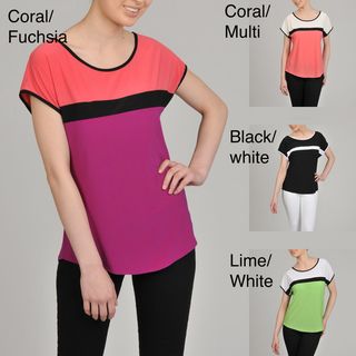 AnnaLee + Hope Womens Color blocked Jersey Top