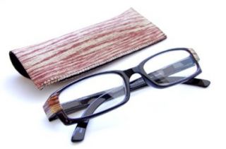 Wood Grain Reading Glasses   Wood Grain Designer Case