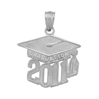 Sterling Silver 2011 Graduation Charm Necklace