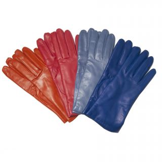 Womens Italian Made Cashmere Lined Leather Gloves