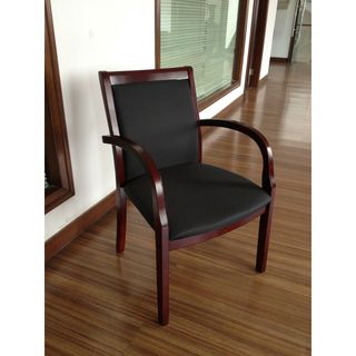 Aragon Wood Slat Chair with Removable Back Cushion