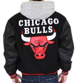 New Jh Design NBA Chicago Bulls Mens Reversible Hooded