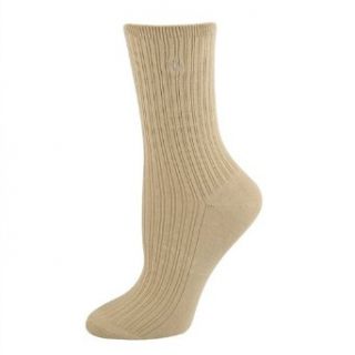 Ralph Lauren womens socks Rib Bamboo Trouser light coffee