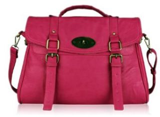 Womens Pink Designer Inspired Satchel Fashion Handbag