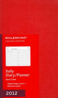 Moleskine 2012 Daily Planner Red Hard Cover Large (Calendar