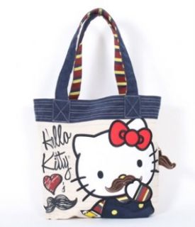 Loungefly Hello Kitty Mustache Tote (Tan with Colored