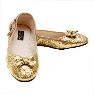 Puppet Workshop Gold Sparkle Dress Slip On Shoes Toddler Girl 7 2