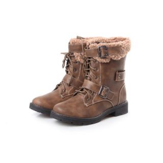 Reneeze ABBY 03 Womens Winter Combat Boots  Khaki Shoes