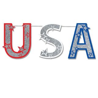 USA (1,40 m)   Achat / Vente BANDEROLE   BANNIERE Decoration USA (1,40