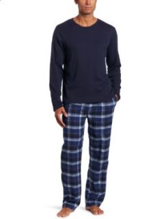Dockers Mens Gift Set Waffle Crew With Flannel Pant