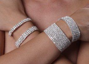 Stretch Rhinestone Jewelry Austrian Crystal Bracelets 2 3