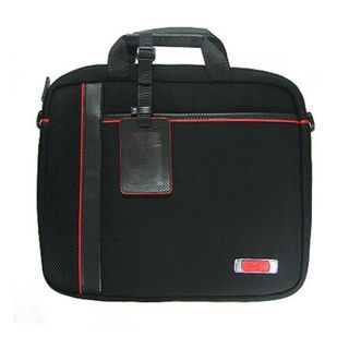 Kroo Black/Red 15 inch Man made Leather Laptop Case