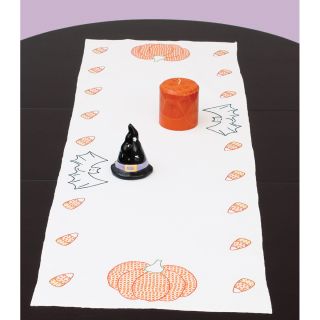 Stamped Table Runner/Scarf 15X42 Halloween Today $8.59