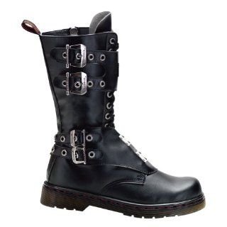 Boots Combat Boot Style Calf Boot Buckles Steel Plate Panels Shoes