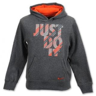 NIKE YA76 Just Do It Kids Hoodie, Charcoal Heather