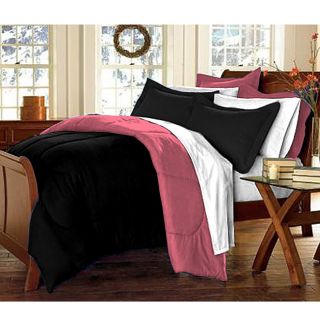 Black/ Rose 10 piece Twin XL size Dorm Room in a Box