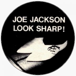 com Joe Jackson   Look Sharp (Shoes)   1 1/4 Button / Pin Clothing