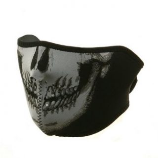 Neoprene Half Face Mask Skull W11S25D Clothing