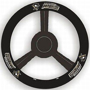 Pittsburh Penguins Leather Steering Wheel Cover Sports