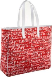 Burberry Womens Canvas Tote, Red Clothing