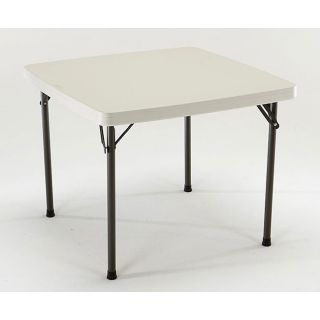 Lifetime 37 inch Square Almond Folding Card Table