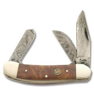 Hen & Rooster Knives 213BLD Damascus Sowbelly Stockman