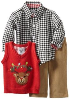 Mud Pie Baby Boys Infant Reindeer 3 Piece Set Clothing