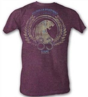 USFL Michigan Panthers T shirt 1983 Champions Adult Purple