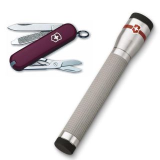 Classic Swiss Army Knife with LED Flashlight