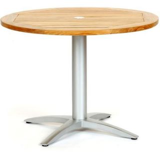 Infinity Teak/ Aluminum 40 inch Round Dining Table