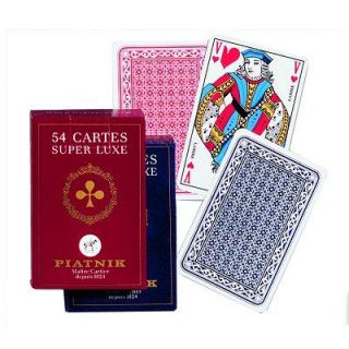 Jeu de 54 cartes   Cartes françaises  Rouge Jeu de 54 cartes