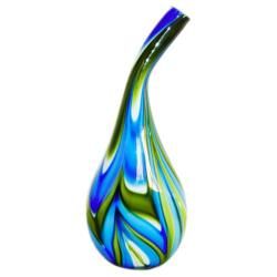 Hand blown Decorative Blue/ Green Vase Today $93.99 Sale $84.59 Save
