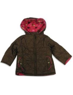Pink Platinum   Girls Hooded Jacket, Brown 28280 Clothing