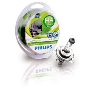 60/55W   Achat / Vente PHARES   OPTIQUES PHILIPS 2 H4 ECOVISION 60