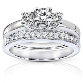 14k Gold 5/8ct TDW Diamond Bridal Rings Set (G I, I1 I2)