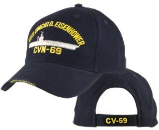 USS Dwight D. Eisenhower CVN 69 Low Profile Baseball Cap