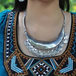 CET Domain SZ10 1020 Hmong Designed Necklace Collar Indian