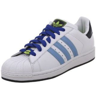 com adidas Originals Superstar Ii Shoe,White/Blue/Navy,4 M US Shoes