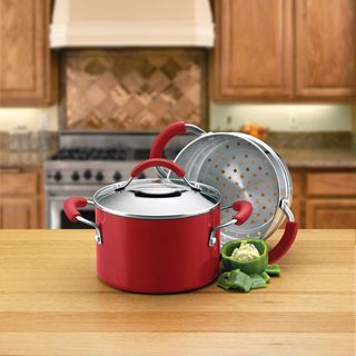 KitchenAid 3 quart Covered Saucepot with Stainless Steel Steamer