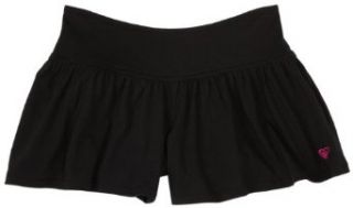 Roxy Girls 7 16 C Money Novelty Knit Split Skirt,Black,S