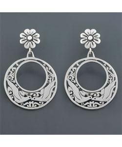 Kissing Dove Sterling Silver Earrings (Mexico)