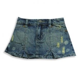 Gold Rush Outfitters   Girls Jean Skirt, Destroyed Blue