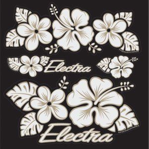 Electra Bicycle Sticker Set (Hawaii Flower) Sports