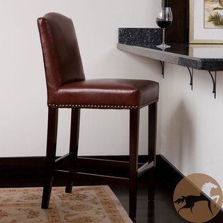 Bolton Brown Bonded Leather Bar Stool