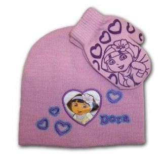 Dora the Explorer (2T 4T) One Size Fits All Hat & Mitten