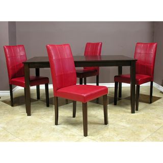 Warehouse of Tiffany Evellen Red Dinning Set (Set of 5)