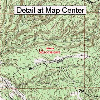 USGS Topographic Quadrangle Map   Nucla, Colorado (Folded
