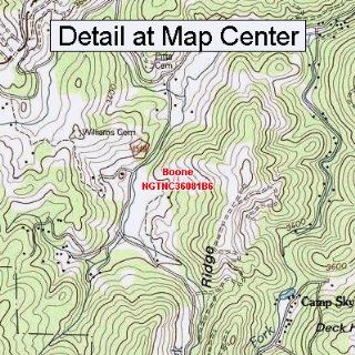 USGS Topographic Quadrangle Map   Boone, North Carolina